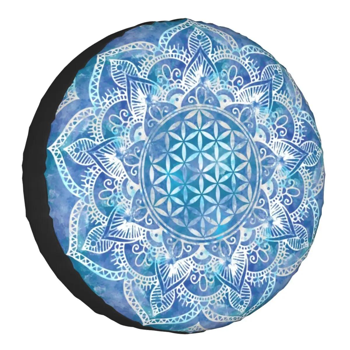Flower Of Life In Lotus Mandala Spiritual Spare Ti..