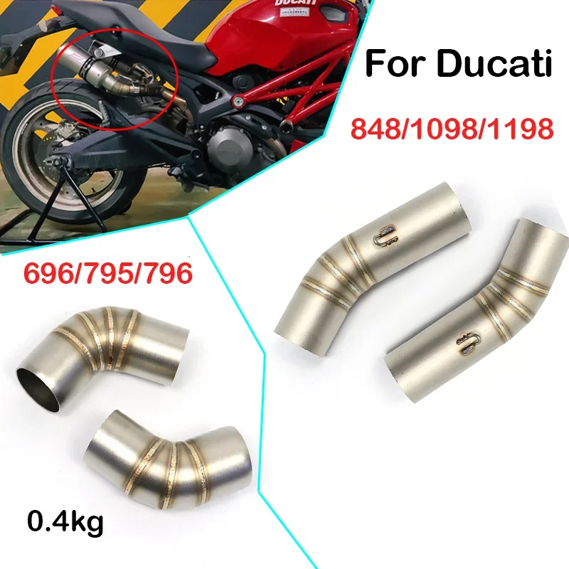 ducati monster Motorcycle exhaust pipe Middle Secti..